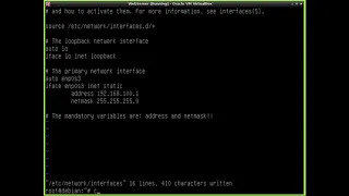 How to set static ip in debian 9 using console commands