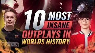 10 Most INSANE OUTPLAYS In Worlds History - League of Legends Esports