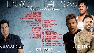 RICKY MARTIN, CHAYANNE, ENRIQUE IGLESIAS, LUIS FONSI SUS MEJORES EXITOS ROMANTICOS