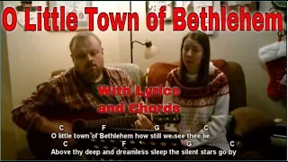 O Little Town of Bethlehem - Acoustic Christmas Song w/ Lyrics & Chords