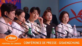 GISAENGCHUNG - Conférence de presse - Cannes 2019 - VF