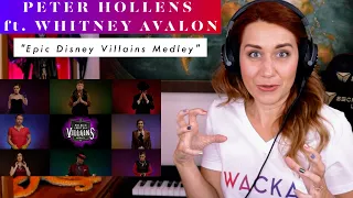 Peter Hollens + Whitney Avalon "Epic Disney Villains Medley" REACTION & ANALYSIS by Vocal Coach