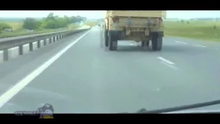 Максимальный разгон военного грузового автомобиля КАМАЗ