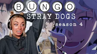 THEY ARE BACK!!! | Bungo Stray Dogs Season 4 OFFICIAL TRAILER REACTION