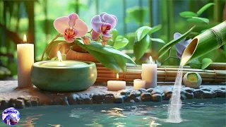 Bamboo Water Fountain Relaxation - Water Sounds Relaxation for sleeping😴 Studying And Meditating