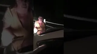 Woman Screaming MIKE In Front Of Car