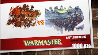 Warmaster Revolution - Battle Report - Chaos vs Empire 1000 pts