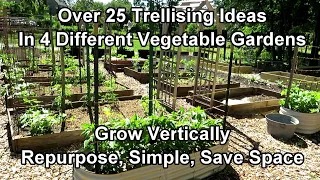 Over 25 Vegetable Garden Trellising Designs: Crop Examples, Materials, Vertical Growing Ideas