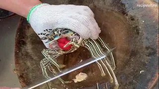 Japanese Street Food - GIANT RAINBOW LOBSTER Sashimi Japan Seafood lobstar