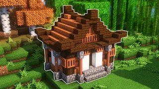 Minecraft | How to Build A Simple Japanese Starter House Tutorial
