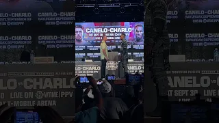 Canelo Alvarez and Jermell Charlo face off for the first time 👀