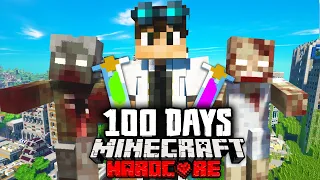 I Survived 100 Days as a SCIENTIST in a Zombie Apocalypse in Hardcore Minecraft