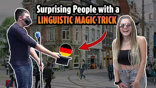 Surprising people with a linguistic magic trick | Multilingual prank