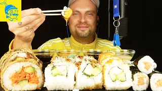 ASMR Sushi Mukbang And Wasabi Challenge 🍣🥵
