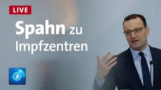 Spahn gibt Pressekonferenz zu Corona-Impfzentren