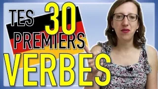 📜Les 30 premiers VERBES à connaître quand on débute en allemand