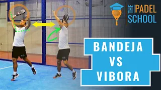 DIFFERENCE between Bandeja vs Vibora! PADEL SMASHES