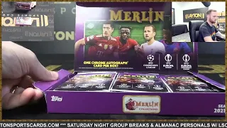 2021/22 Topps UEFA Champions League Merlin Chrome Soccer Hobby 3 Box Break #19