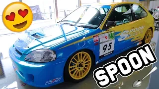 SPOONING WITH A HONDA CIVIC! - Spoon Sports Show Room Tour Japan