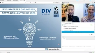 ITB Academy Webinar: DRV-Seminar "Marketing muss nicht teuer sein"