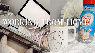 AT HOME VLOG | WORKING FROM HOME TIPS