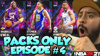 PACKS ONLY Ep. #4 - WE PULLED A CARD BETTER THAN DARK MATTER AND GALAXY OPALS IN NBA 2K21 MYTEAM