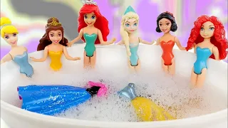 ASMR 5 MYSTERY SURPRISES Disney Princess Mattel Miniature Dolls Satisfying Unboxing NO Talking Video