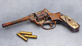 Реставрация ржавого револьвера | Наган