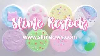 SLIME RESTOCK: NEW KAWAII CLOUD, DIY CLAY, THICK SLIMES & MORE! July 7th & Kawaii Slime Show