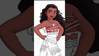 Disney Princess Moana coloring page