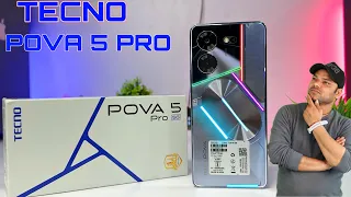 Tecno Pova 5 Pro 5G * ₹14,999 Gaming Smartphone * Unboxing & Review ⚡ Camera Test ⚡Silver Fantasy 🔥