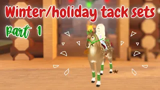 Making Winter/Holiday *TACK SETS* For My Horses - Part 1 | Wild Horse Islands