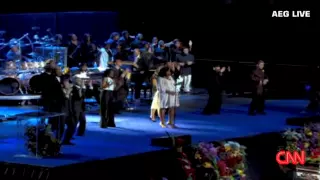 Jennifer Hudson Performs "Will You Be There/Hold Me" at Michael Jackson Memorial