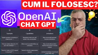 Ghid complet de functionare Chat GPT romana in 8 minute