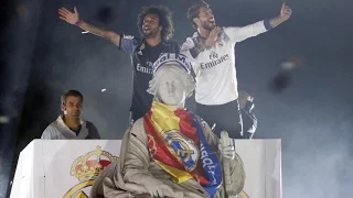 Celebración completa en Cibeles Real Madrid Campeón Liga 2016/17