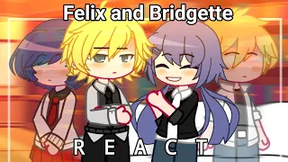 Felix and Bridgette react to Feligami and Adrienette [ MLB react 1/1] GCRV