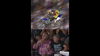 biker does trick and parents scared out their seats