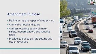 Oregon Highway Plan Tolling Goal Amendment Webinar