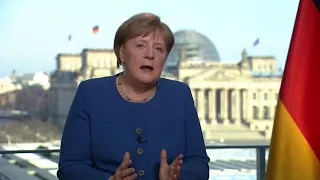 Rede von Angela Merkel zur Corona Krise - mit Untertitel