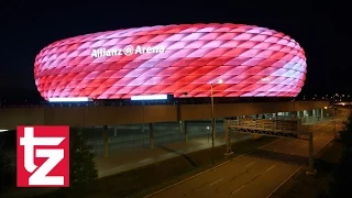 16 Millionen Farben - Arena-Licht-Spektakel - Allianz Arena erstrahlt in neuen Farben - FC Bayern