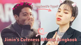 Jimin's Cuteness Affects Jungkook! Jimin is Jungkook's Type 🤭 Jungkook Calling Jimin Cute