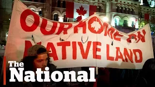 Parliament Hill protesters confront police