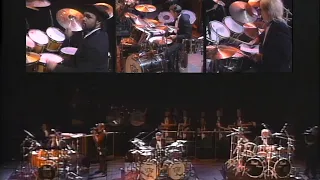 Chambers, Bissonette, Bellson drum solo - Buddy Rich Memorial Concert 1989 - 4K@60fps remastered