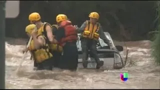 Zona de desastre en Arizona por fuertes lluvias