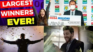 10 LARGEST Lottery Jackpot WINNERS!