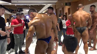chinese bodybuilder backstage, 2019 May