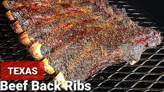 Beef Back Ribs Smoked - TEXAS Sized Beef Back Ribs