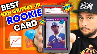 Which Ken Griffey Jr. Rookie Card is the better long term buy? Junk Wax Era Baseball Card Investing