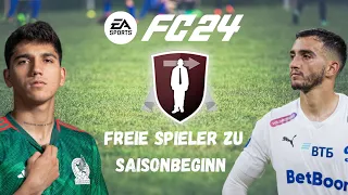 Die 20 besten freien Spieler zu Saisonbeginn 👌⚽ | EA Sports FC 24 Karrieremodus