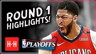 Anthony Davis Full ROUND 1 Highlights vs Portland Trail Blazers | All GAMES - 2018 Playoffs